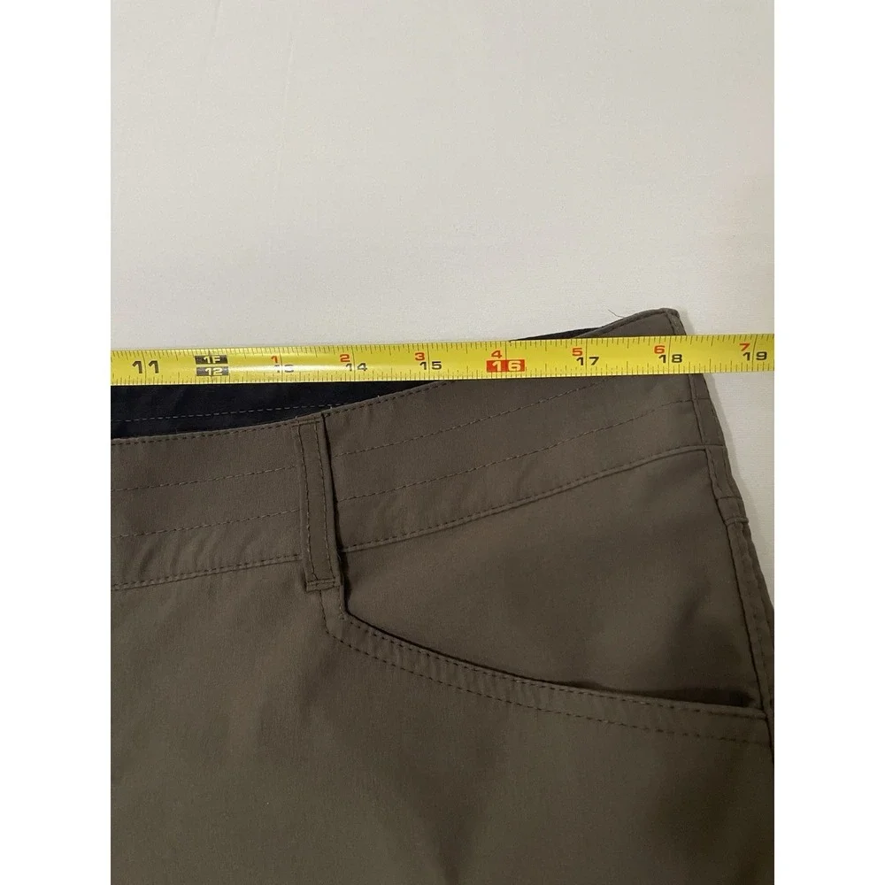 Kuhl Renegade Hiking Climbing Rock Pants Dark Brown Nylon Stretch Mens 36x32